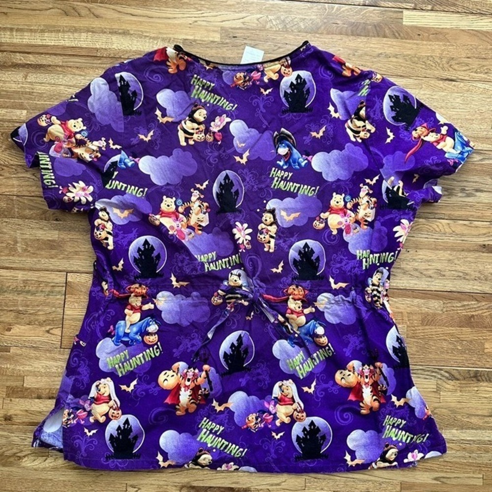 Disney Winnie the Pooh and Friends Halloween Happy Haunting 2 pocket Tie-back Sc - Picture 6 of 8